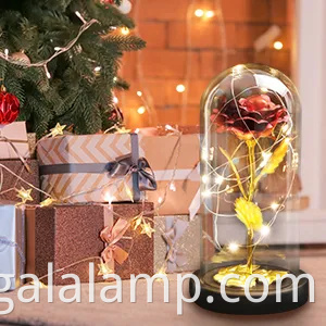 Galaxy Rose for Women, Glass Dome Rainbow Eternal Rose Gift